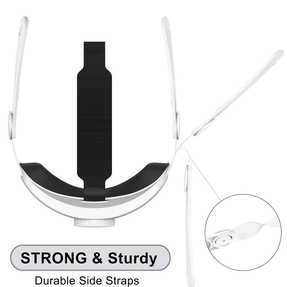 HUANDAI Design for Meta Quest 3/ 3 Elite Strap Adjustable Head Strap
